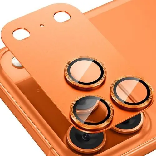 Tensea for iPhone 17 Pro Max Camera Lens Protector, Metal Aluminum Alloy Tempered Glass Cover Camera Screen Protector Accessories, Case Friendly.webp