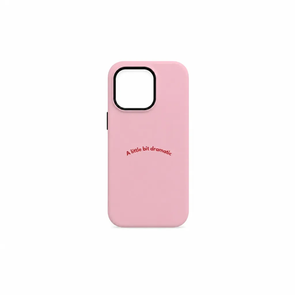 A Little Bit Dramatic Pink Silicone Case for iPhone 17 Series