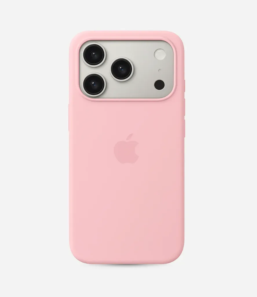 Solid Pink Soft Silicone iPhone Case