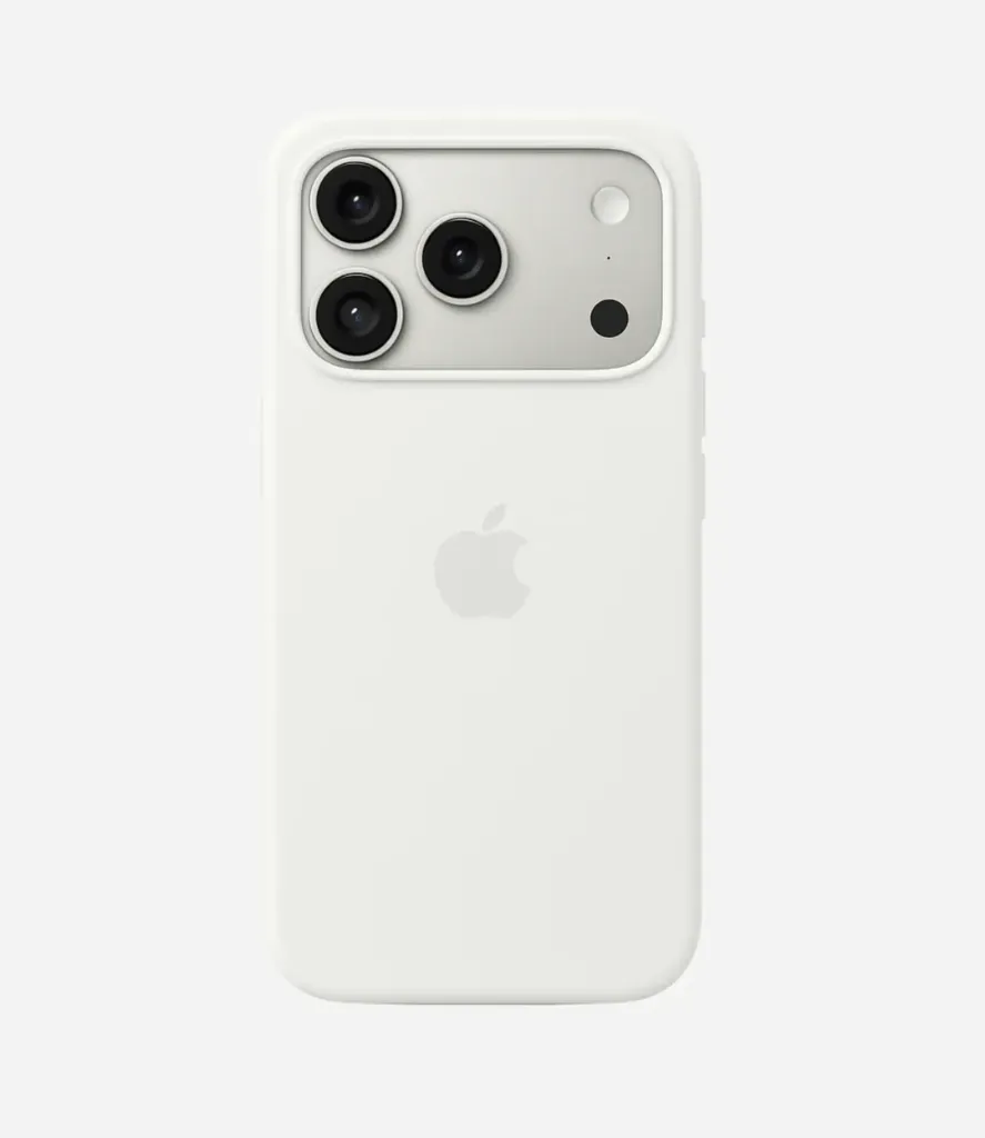 Solid White Soft Silicone iPhone Case