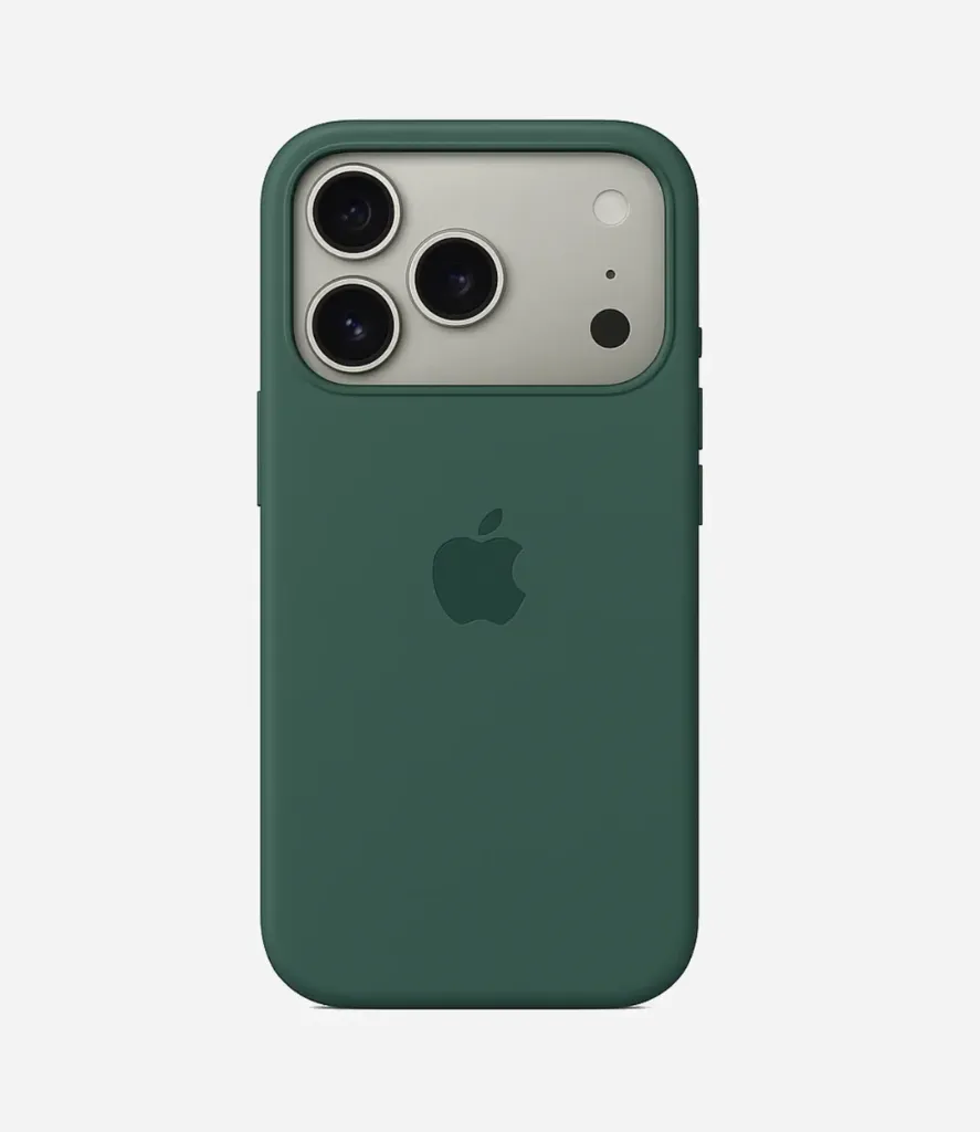 Solid Pine Green Soft Silicone iPhone Case