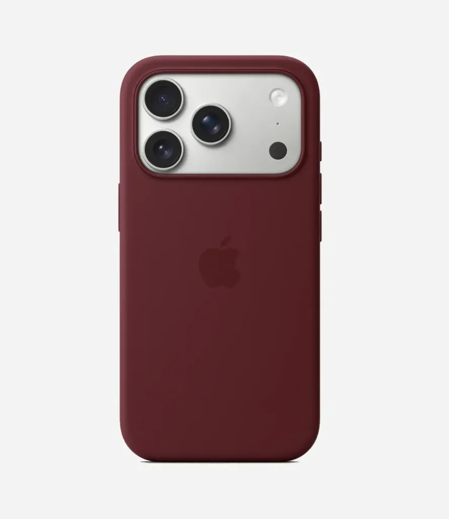 Solid Wine Soft Silicone iPhone Case