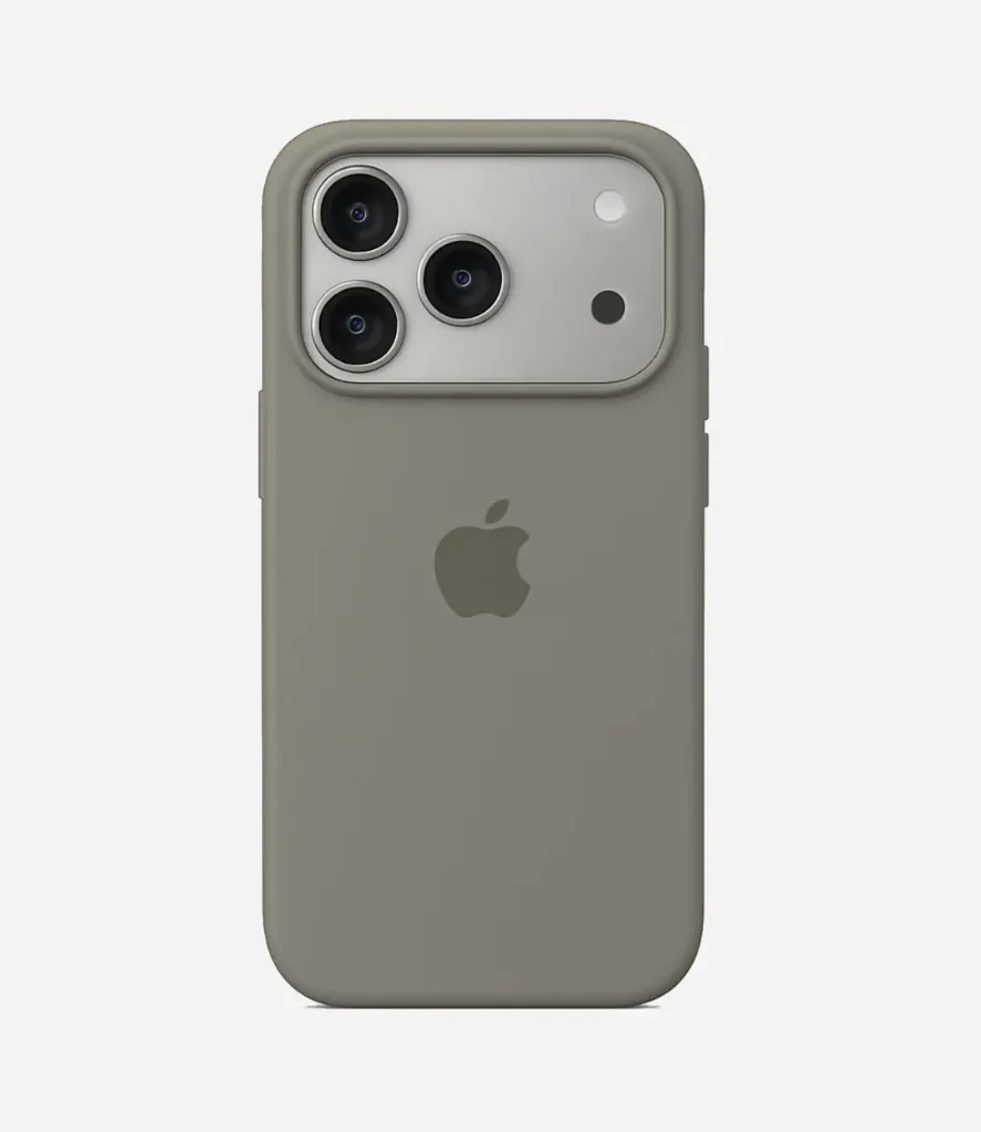 Solid Pebble Grey Soft Silicone iPhone Case